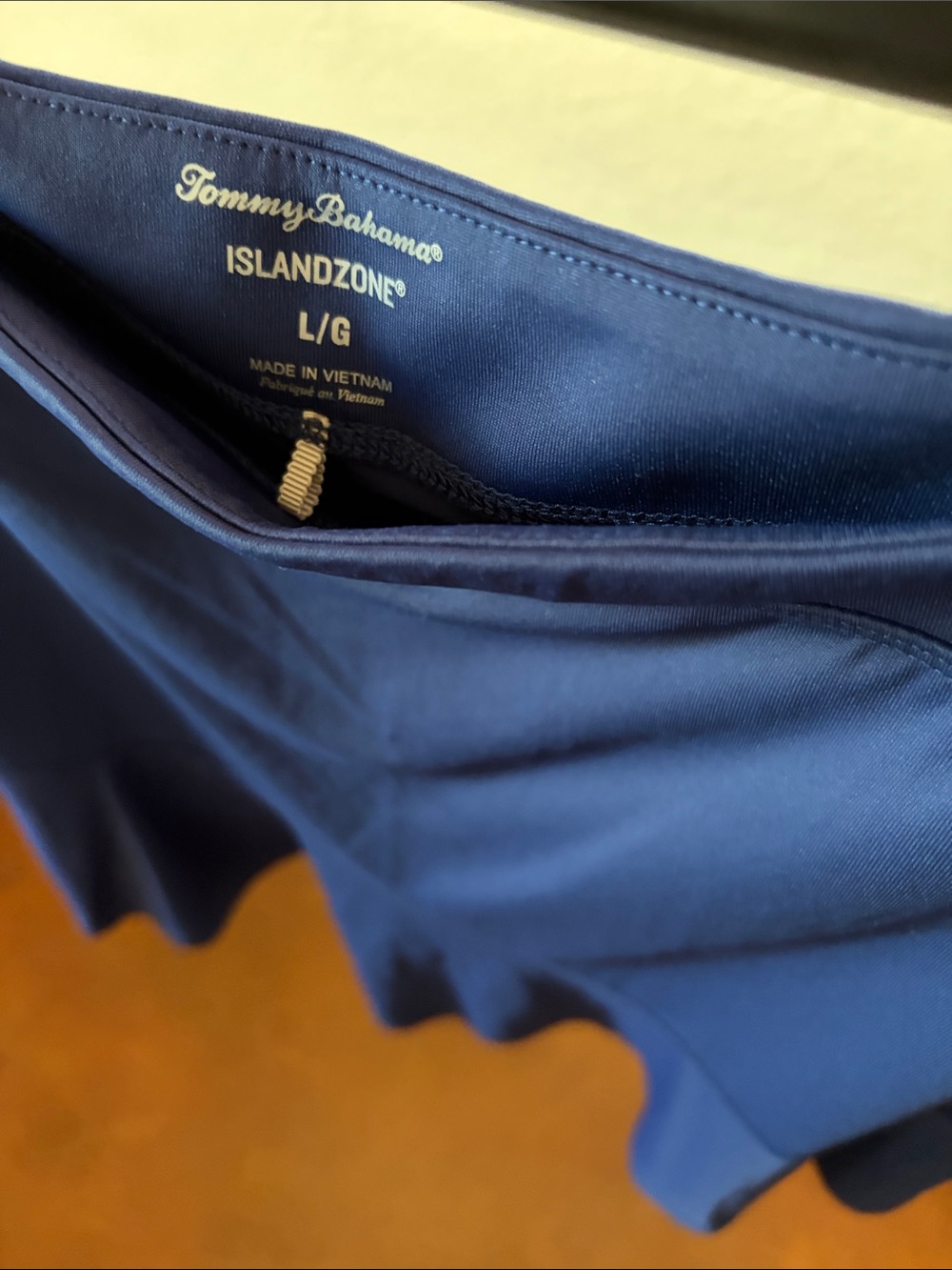 Tommy Bahama IslandZone Navy Flounce Hem Skort - Picture 4 of 6